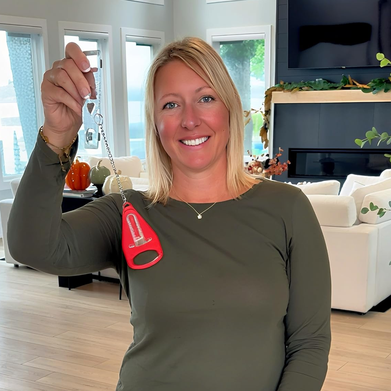 Portable Door Lock & Door Stop Alarm Set